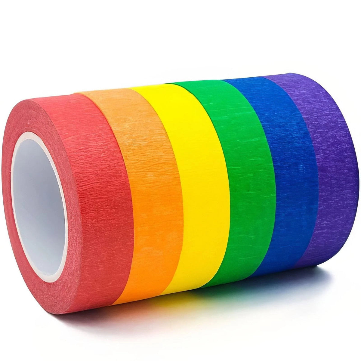 6 Rolls Colored Masking Tape,colored painters tape,0.6