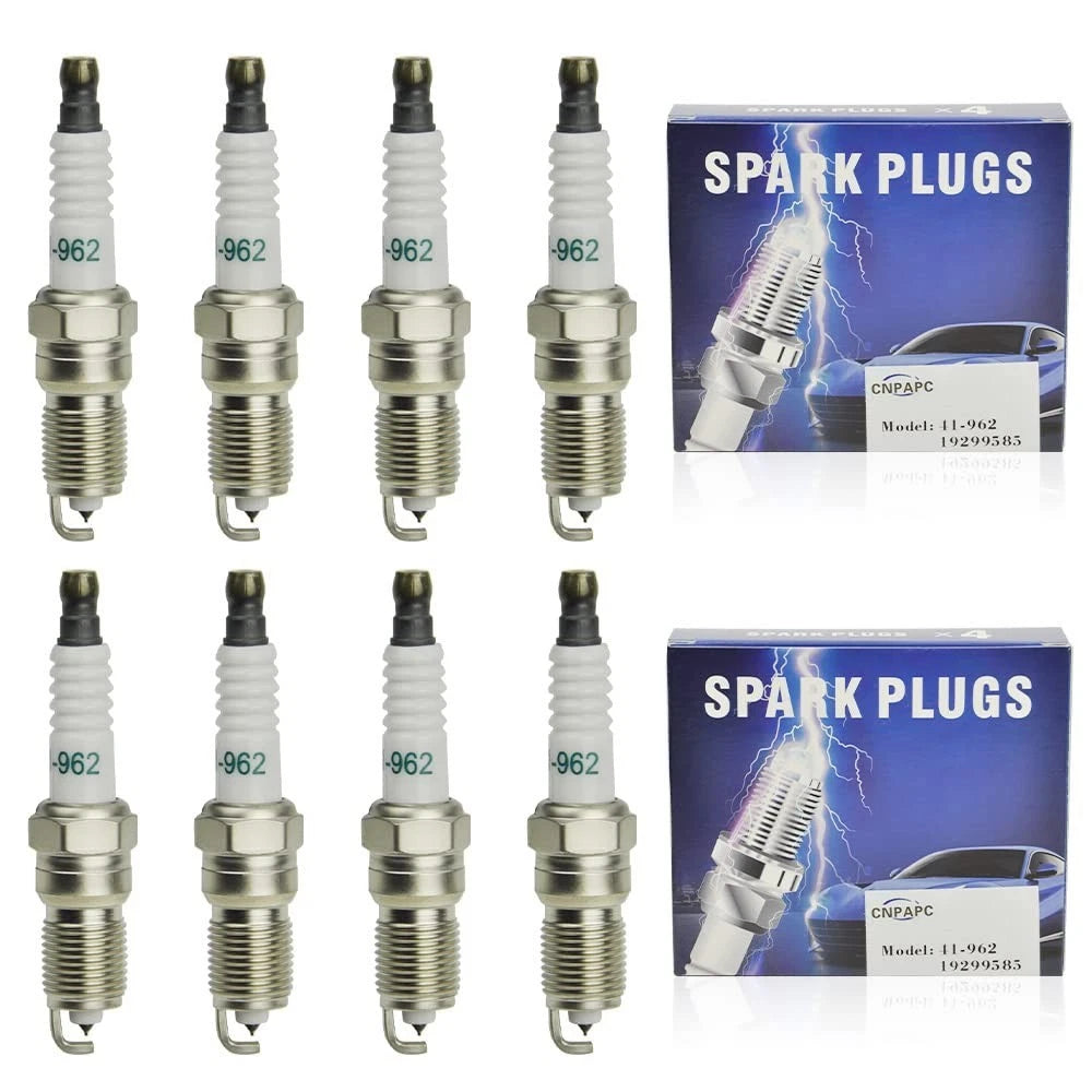 8Pcs 41-962 upgrad Real Iridium Spark Plugs 19299585 For Chevrolet Chevy, GMC,