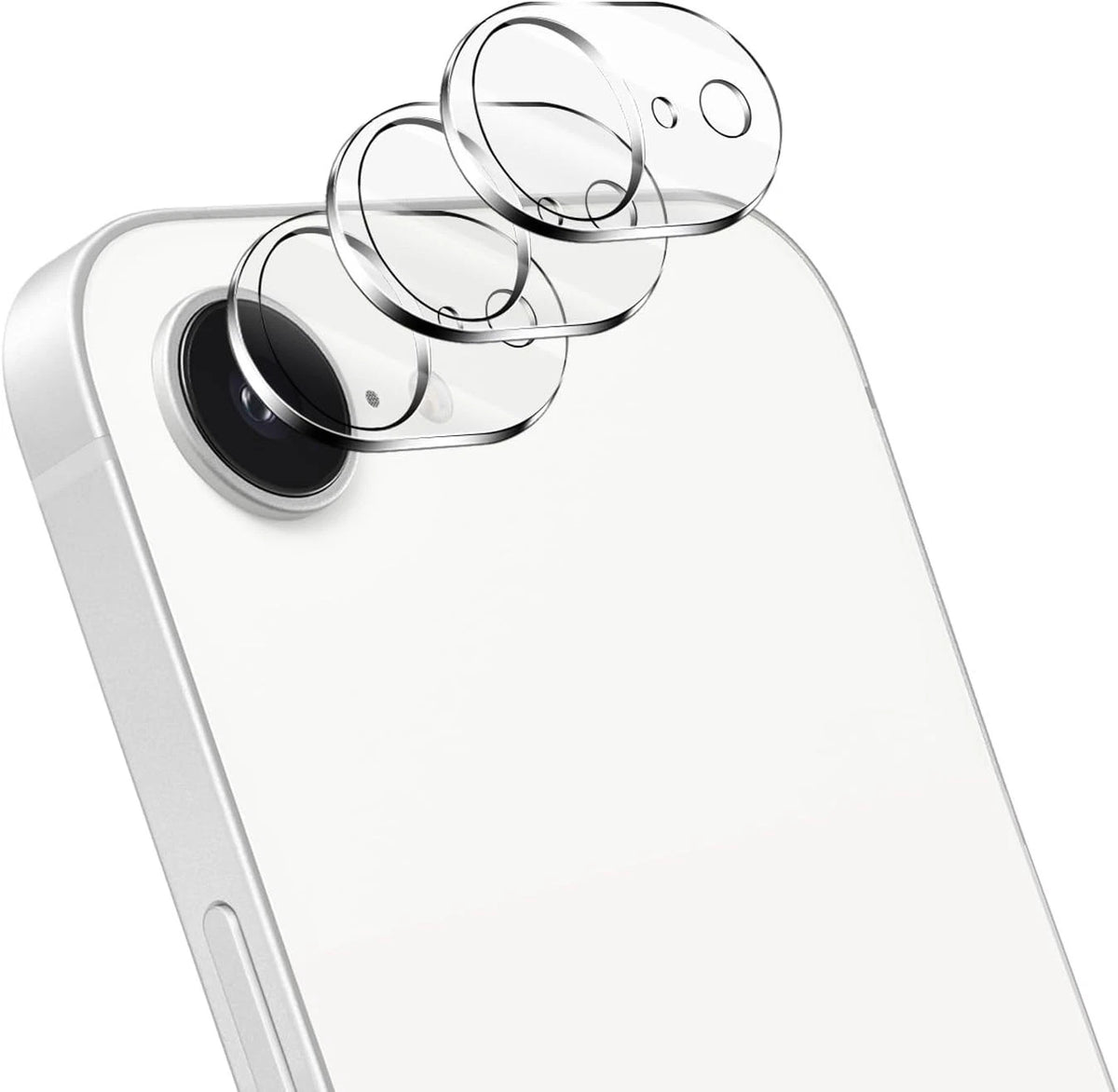 NECARSIN 3 Pack for iphone 16e Camera Lens Protector,Tempered Glass 9 Hardness,A