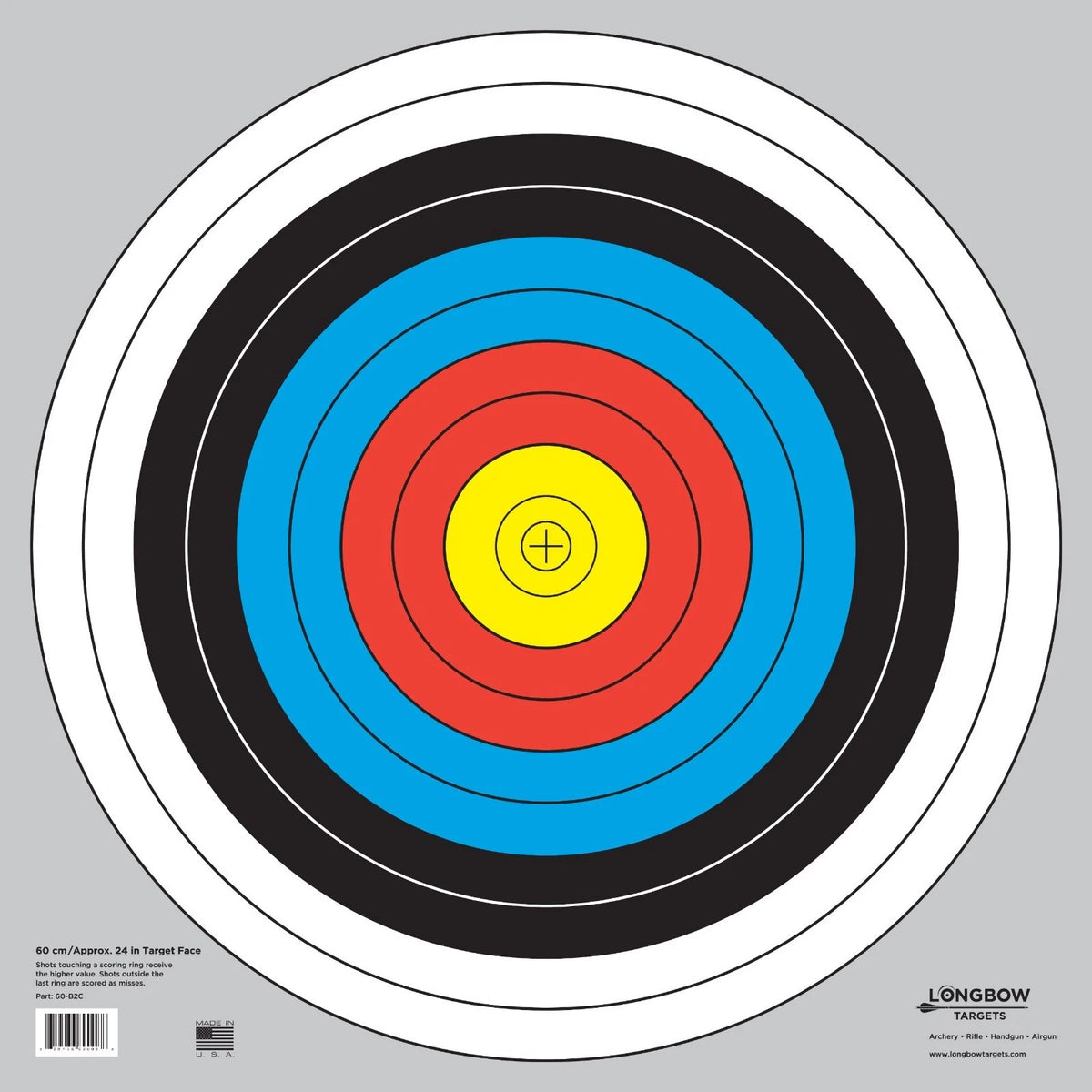 24-Inch Paper Bullseye Targets - Perfect for Archery and Shooting Practice Packs