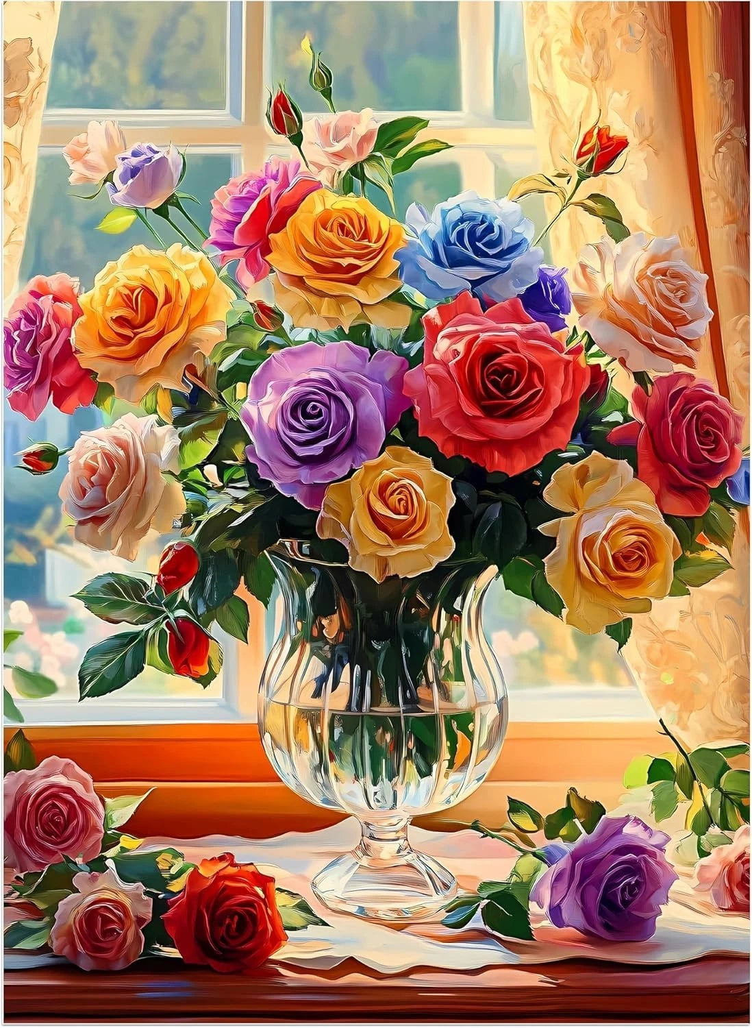 500 Piece Puzzles for Adults, Flower Jigsaw Puzzle 500 Piece for Adults Kids Sen