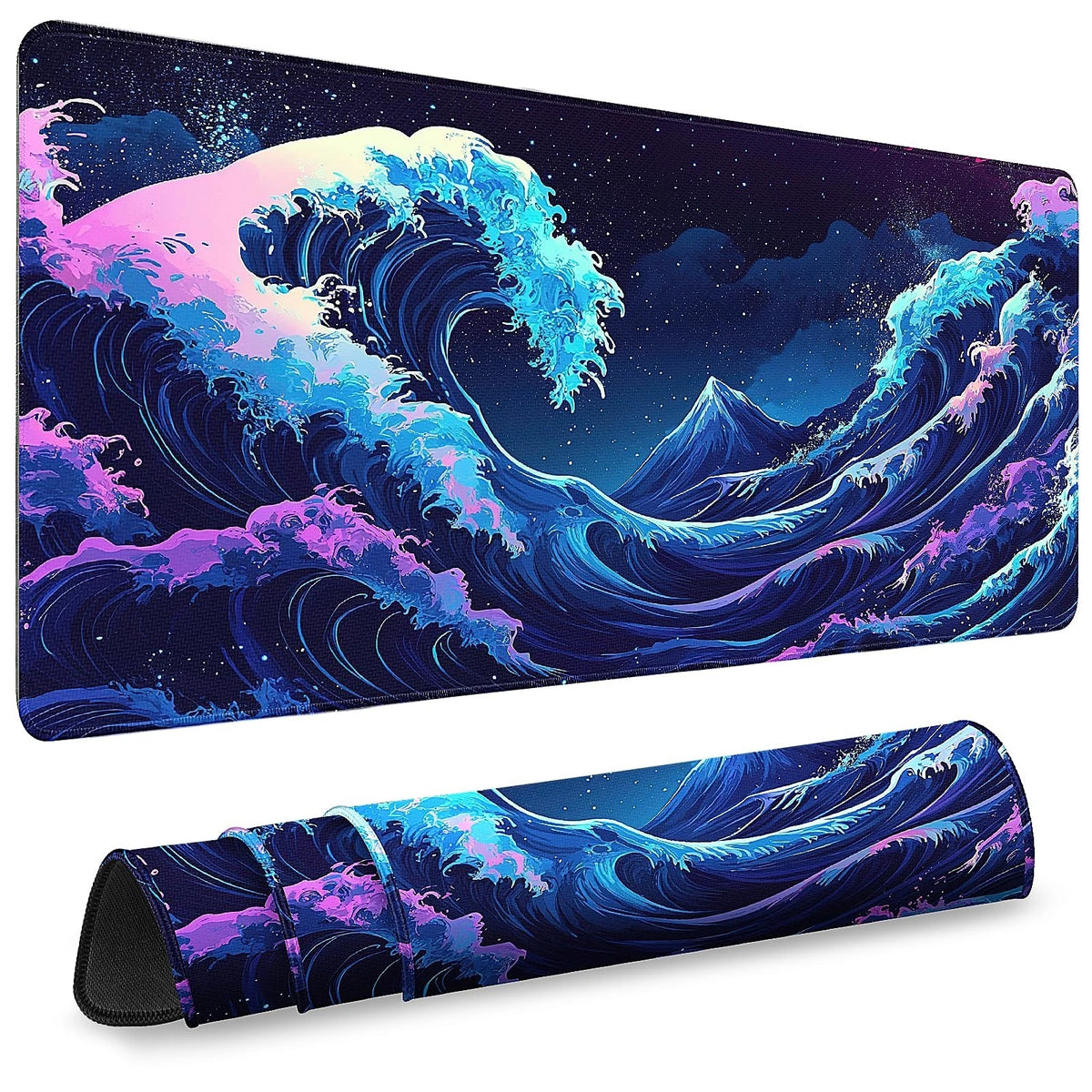 Gaming Mouse Pad, Desk Mat for Keyboard and Mouse, Large Mouse Pad for Desk, Com