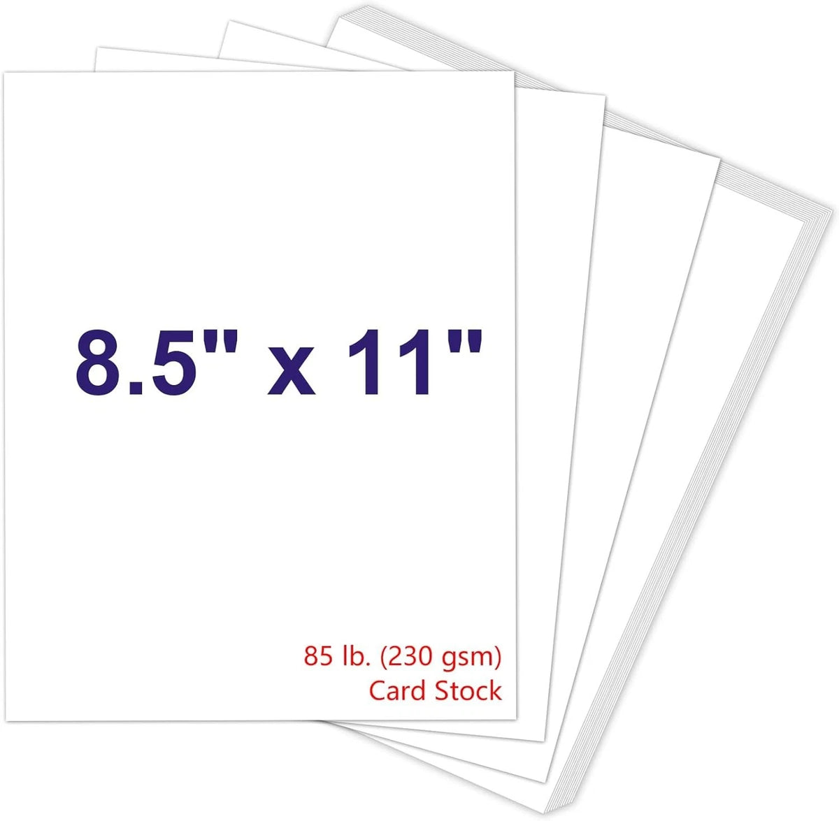White Cardstock Paper 8.5 x 11 230gsm 85 lb Heavy Craft Paper 30 Sheets