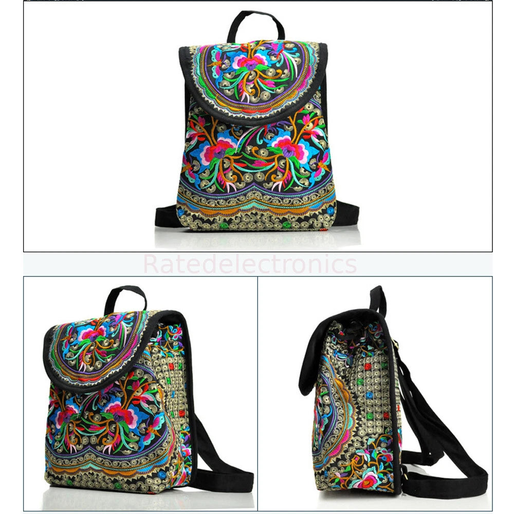 Handmade Mini Backpack Purse Adjustable Strap Shoulder Travel Bag Rucksack Women