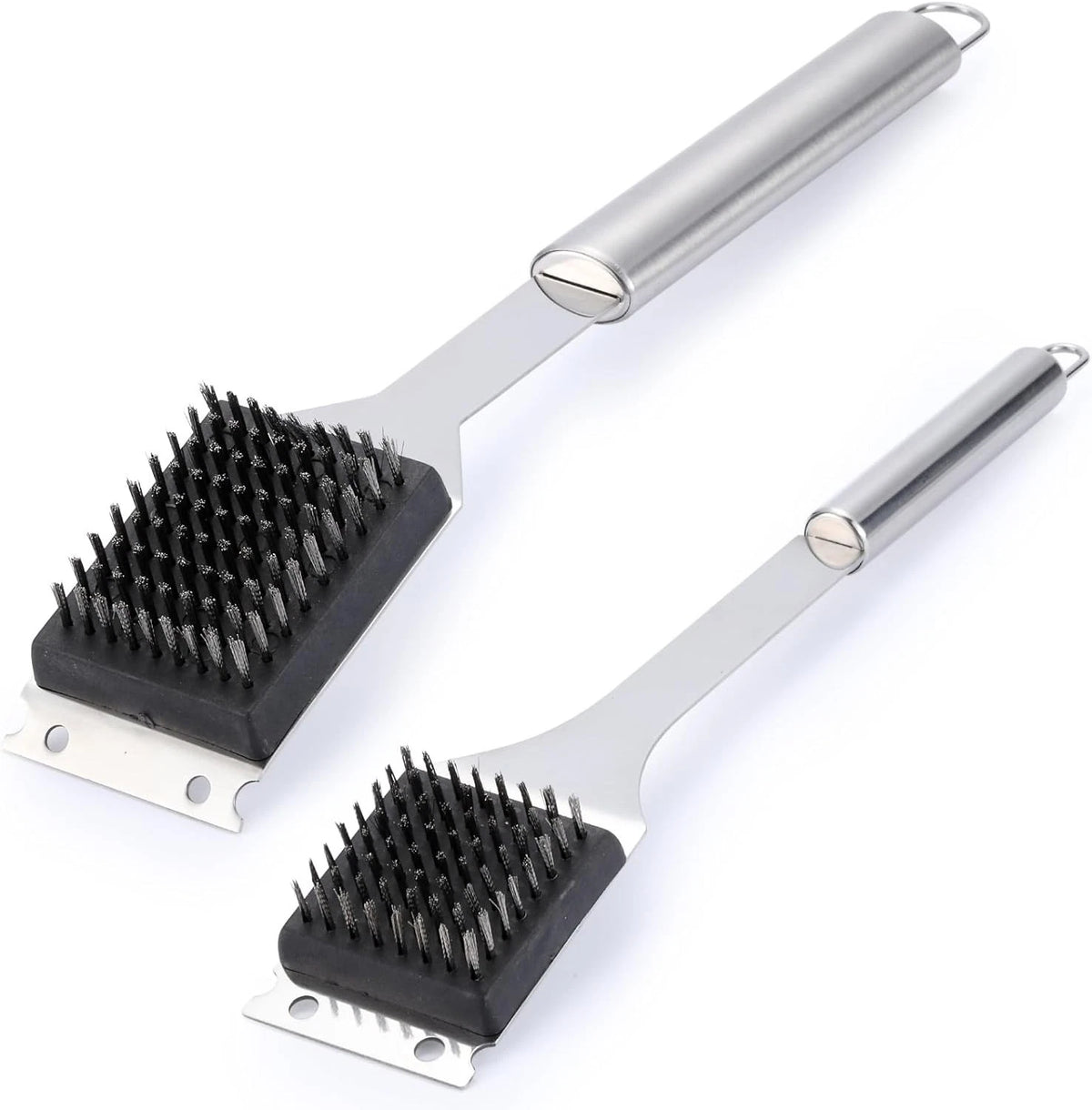 2 Pack Grill Brush and Scraper 16.5?&14?Wire BBQ Grill Brush for Outdoor Grill