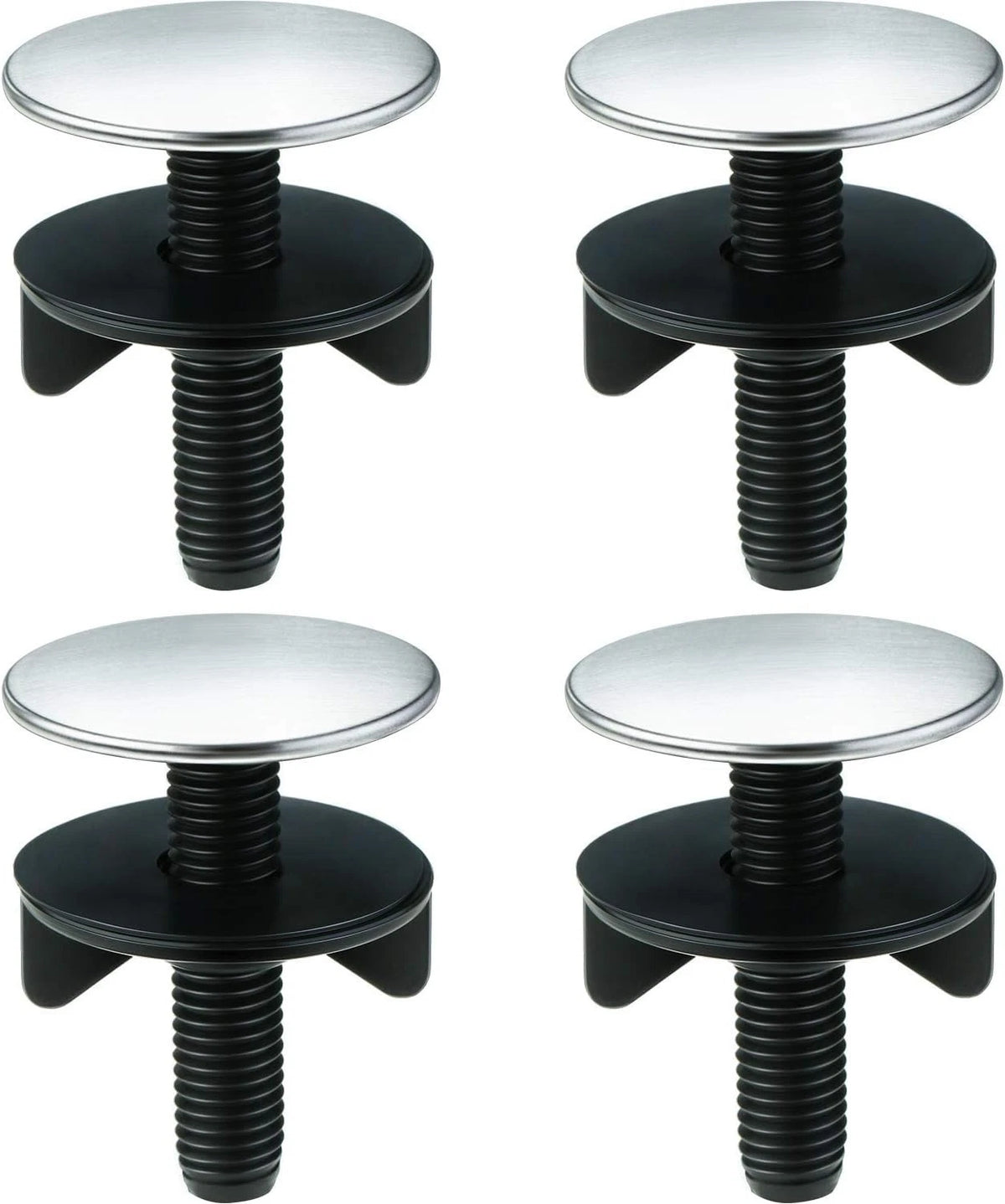 WILLBOND 4 Pieces Kitchen Sink Hole Cover Faucet Cap Kitchen Sink Tap Hole Plate