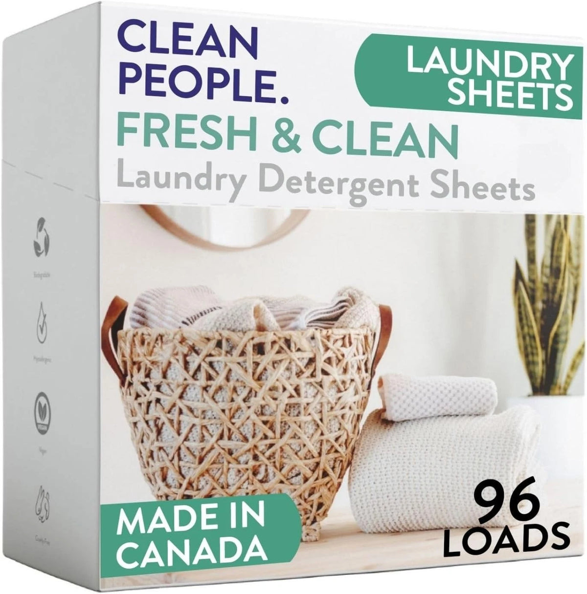 The Clean People Laundry Detergent Sheets - Laundry Soap - Ultra Concentrated, R