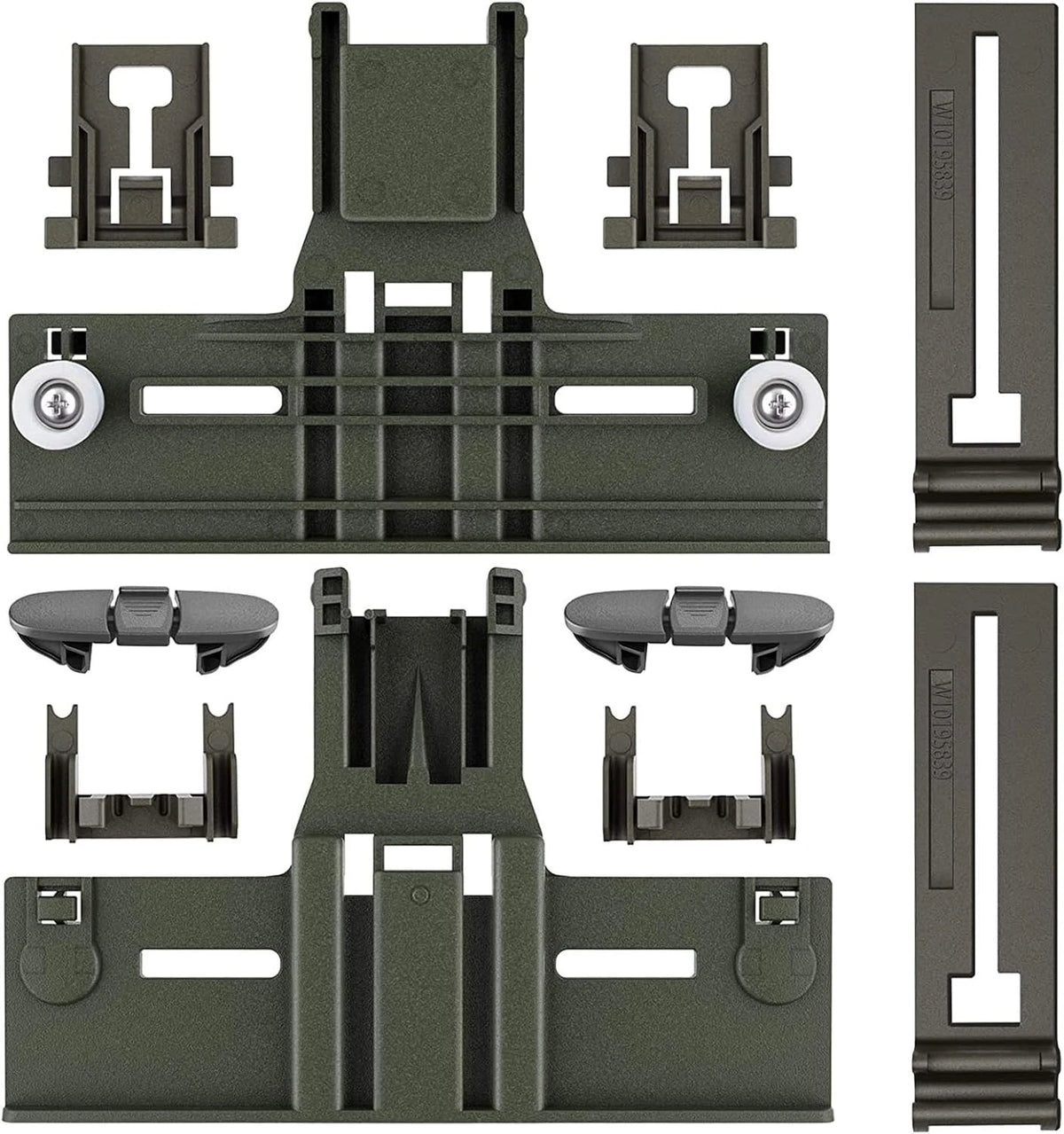 Upgraded W10350376 W10350374 Dishwasher Top Rack Parts for Kenmore/Kitchenaid Di