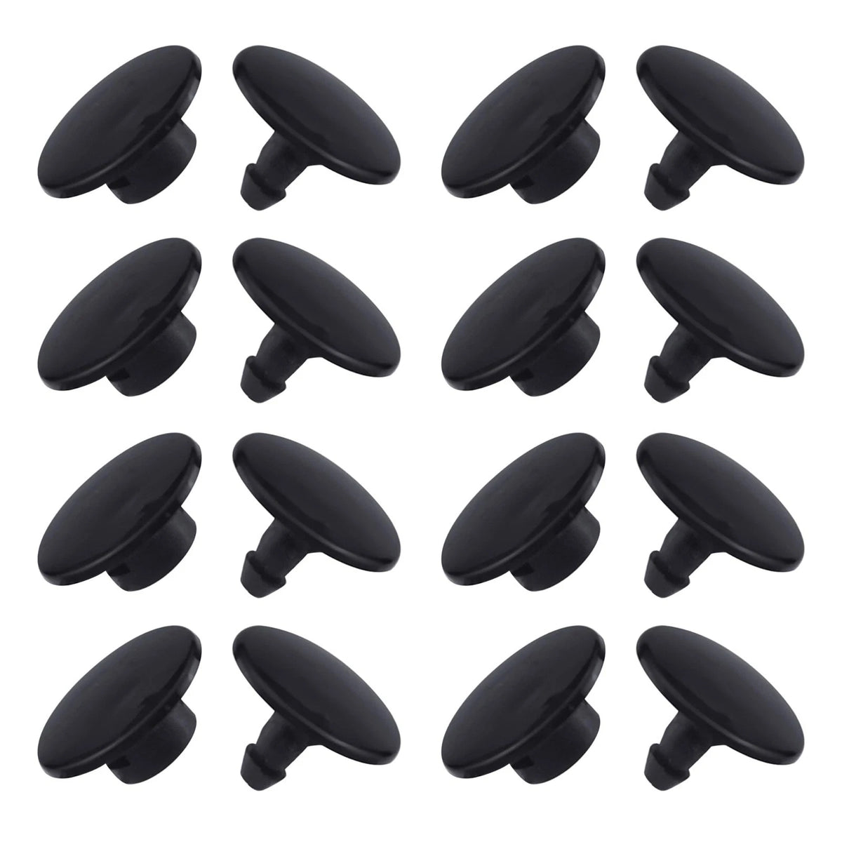 8 Sets Replacement Rivets, Clogs Shoe Strap Repair Fastener Button, Black Riv...