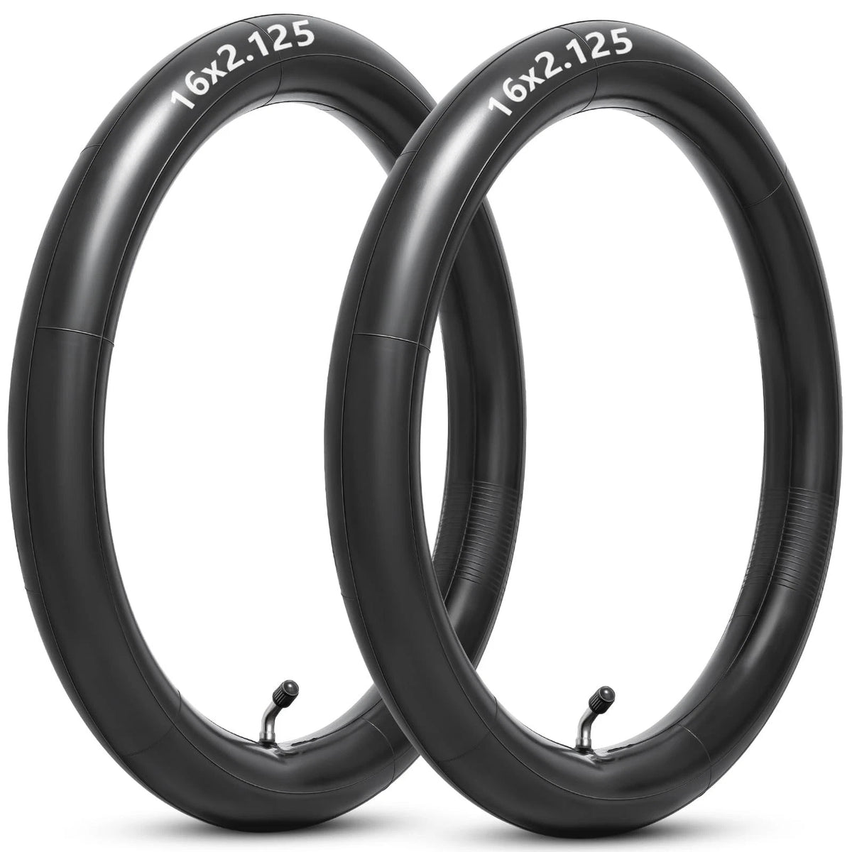 Reliable 16x2.125 Bike Inner Tubes - Fits Electric Bicycles & More (2 Pcs)