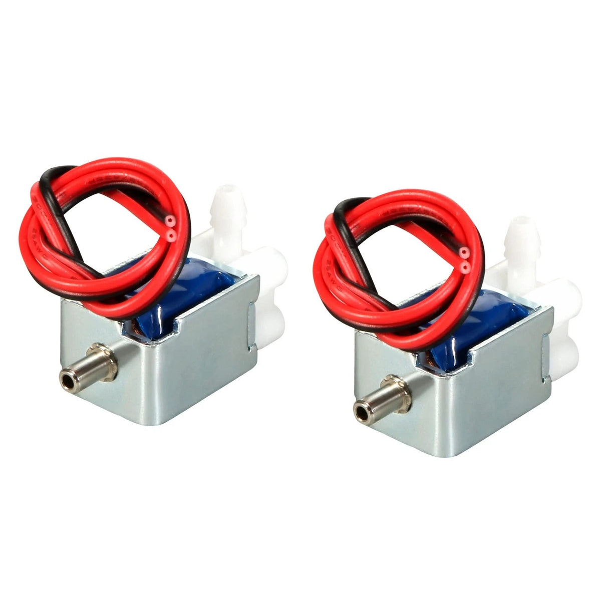 Miniature Solenoid Valve 2 Position 3 Way DC 12V 0.2A Air Solenoid Valve, 2pcs