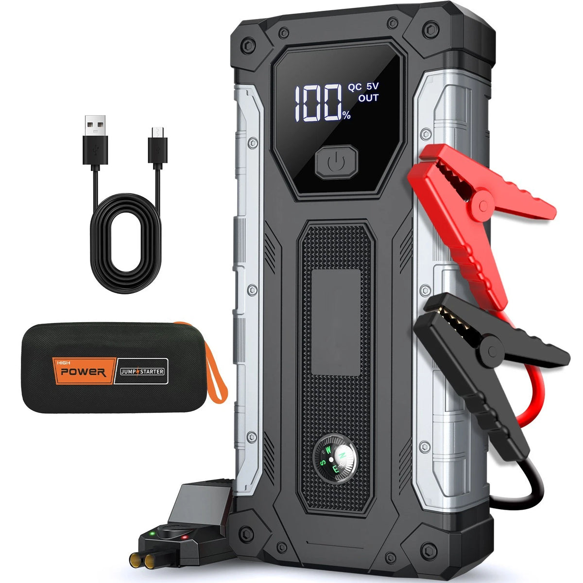 Car Jump Starter 4000A Jump Starter Battery Pack for Up to10.0L Gas 8.0L Diesel