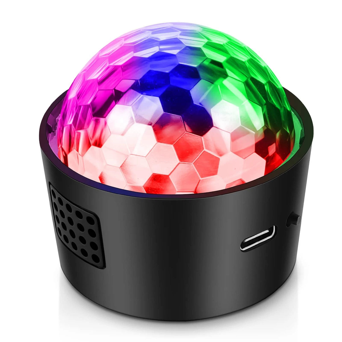 Mini Disco Ball Light,Rechargeable Party Lights,Sound Activated Strobe DJ Light,