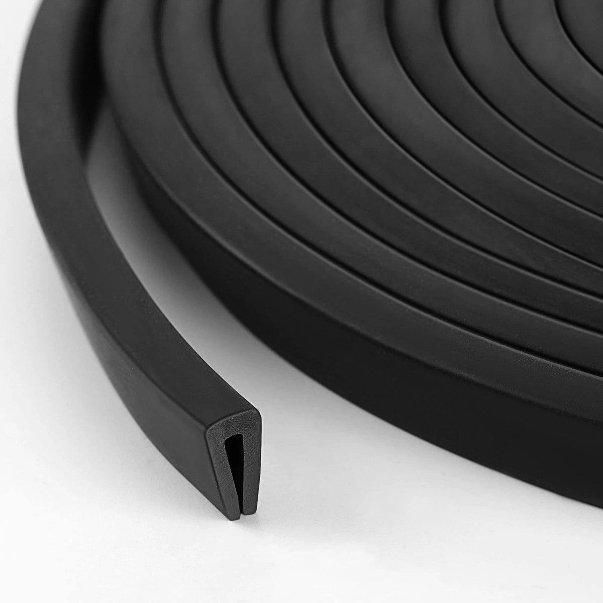 20Ft Rubber Edge Trim U Channel Seal Strip Self Adhesive Edge Trim Fit 1/8