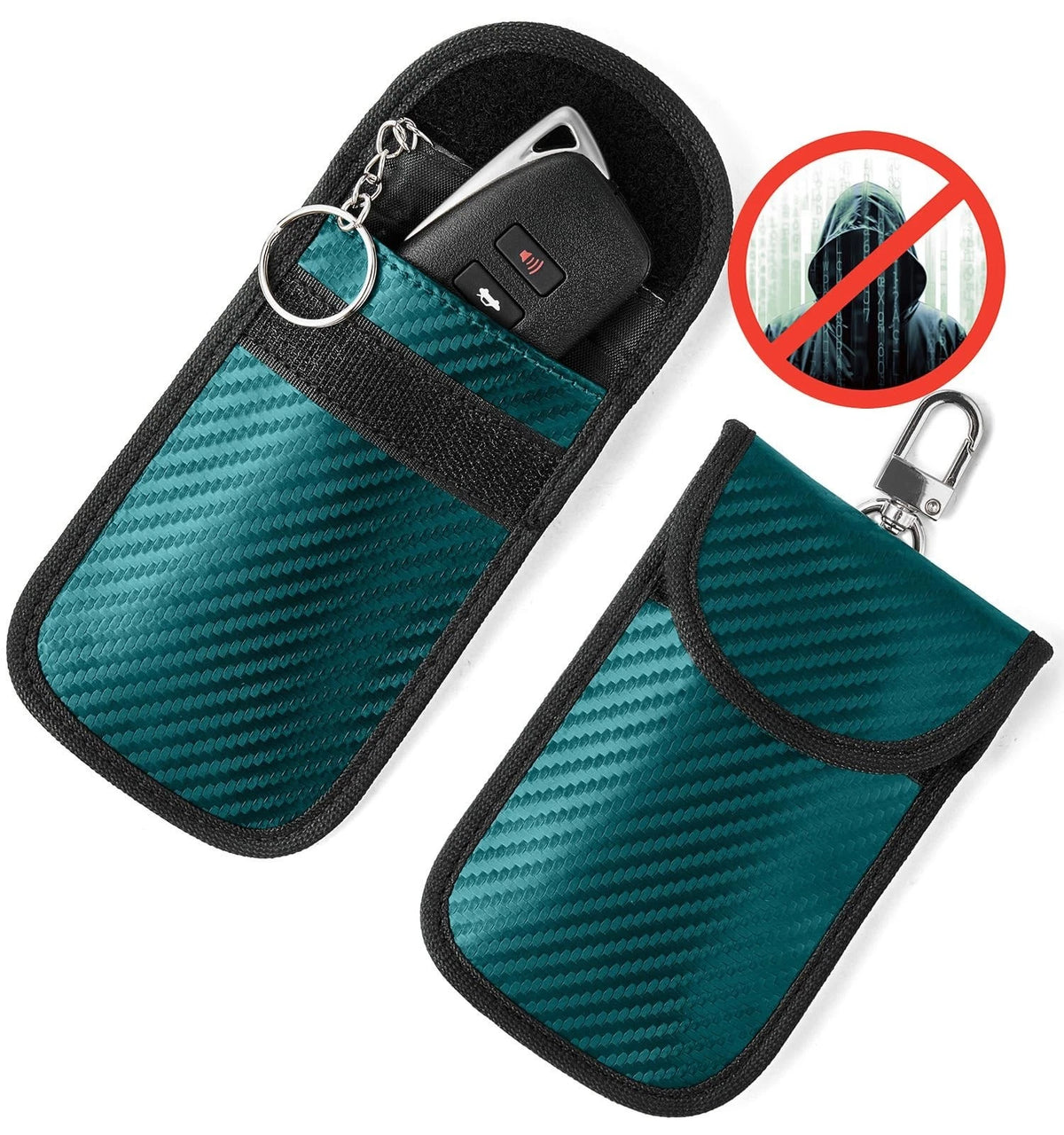 Upgraded Faraday Bag for Key Fob (2 Pack), Premium Faraday Key Fob Protector?Ca