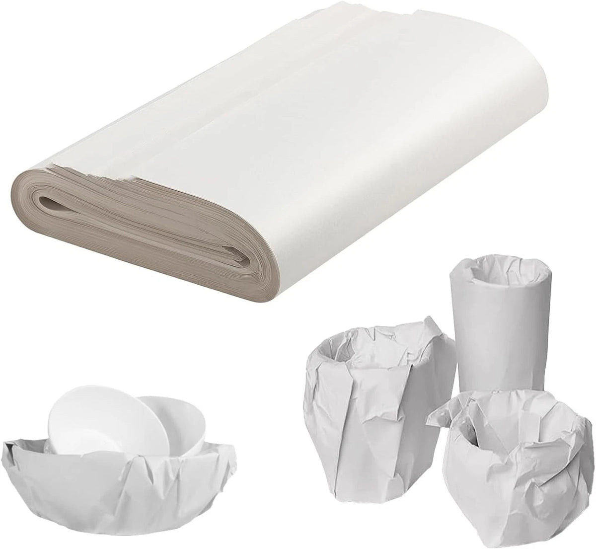 300 Sheets Packing Paper, Newsprint Wrapping for Moving Glassware 12×24