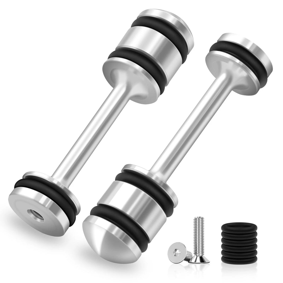 2-Pk LS Billet Rear Galley Plug Barbell Oil Diverter for GM Gen III & IV LS1 LS3