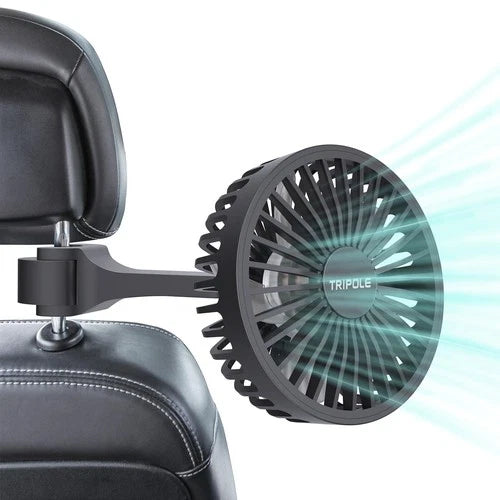 Car Fan for Rear Seat USB Powered Powerful 3 Speed 5V Fan with Adjustable Cli...