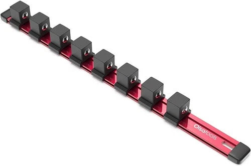 Olsa Tools Socket Organizer (3/4-Inch Drive, Red) - Socket Storage for Mechanics