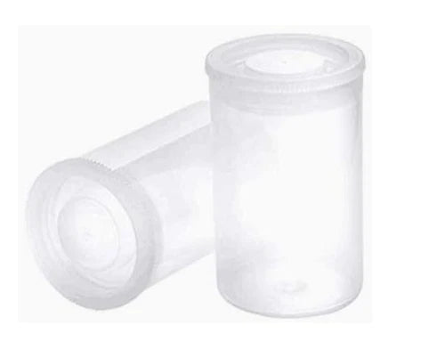 20 Pcs Clear Plastic Film Canisters with Lids 35mm Caliber Empty Camera Reel Box