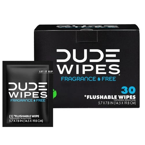 Wipes On-The-Go Flushable Wipes - 1 Pack 30 Count - Unscented Extra-Large