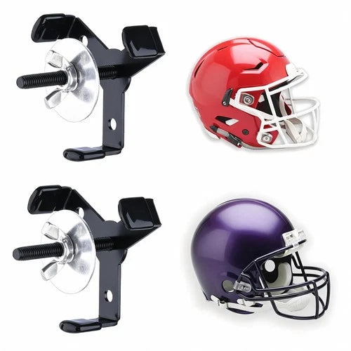 Hidden Football Helmet Wall Mount Display, Heavy Duty Metal Hanger Holder for...