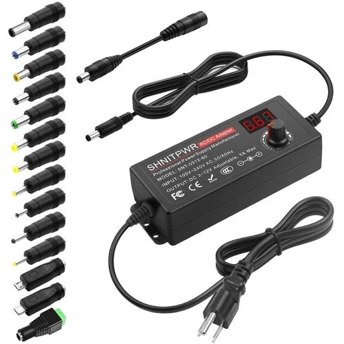 60W Universal Power Supply DC 3V 4V 4.5V 5V 6V 7V 7.5V 8V 9V 10V 11V 12V Adjusta