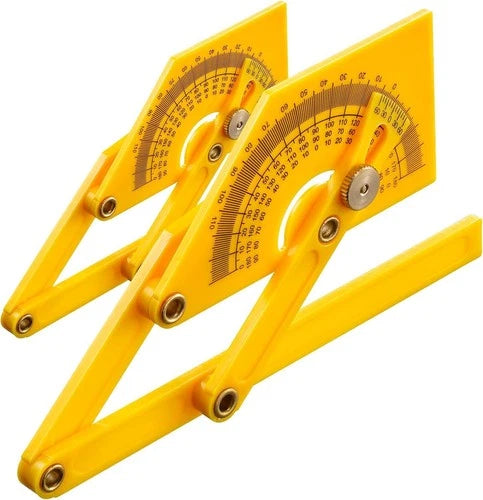 2 Pcs Protractor Angle Finders, Adjustable Protractors 0?180?with Locking