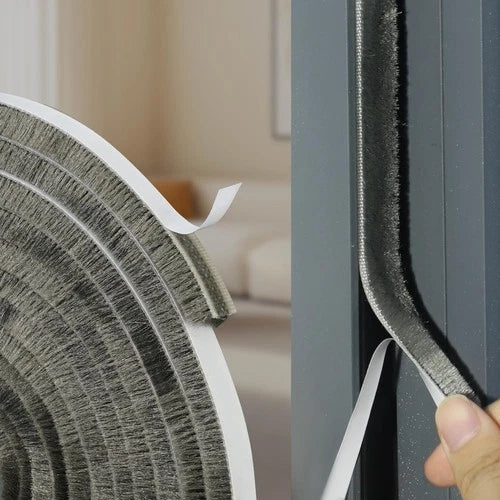 50Ft Self-Adhesive Brush Weather Stripping Door Seal 0.35