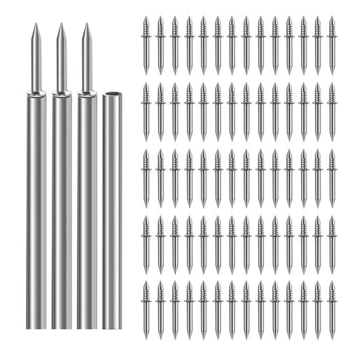 400pcs Double Head Skirting Nails with 4 Tools - Invisible Seamless Baseboard...