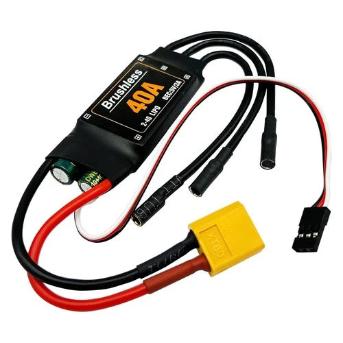 40A Brushless ESC 2-4S Speed Controller 5V 3A BEC with XT60 Plug for RC...