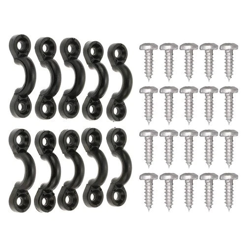 Kayak Pad Eye Kit, 10pcs Kayak Tie Down Loops Deck Rigging Kit - Nylon Padeye an