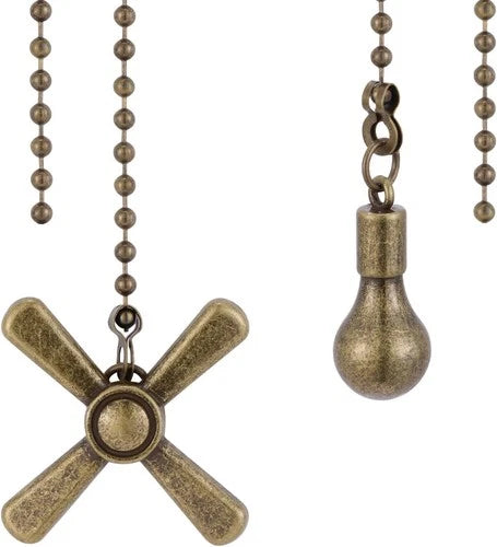 Kelduemi Ceiling Fan Pull Chain Ornaments, 13.6 Inches Fan Pulls Extension