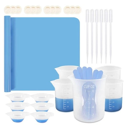 Silicone Measuring Cups for Resin, Resin Supplies with 250&100Ml