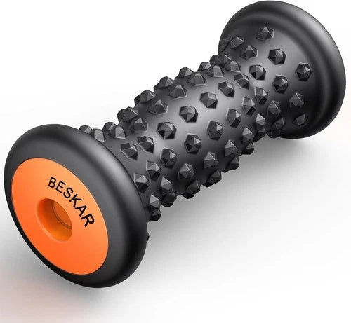 BESKAR Foot Massager Roller for Plantar Fasciitis Relief, Portable, Deep Tissue