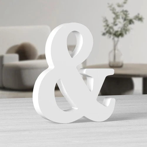 10 Inch White Big Wood Letters, Unfinished Wooden Letters for Wall Decor Decorat