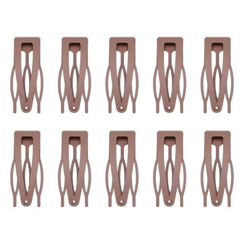 10 Pcs Double Grip Hair Clips, Metal Snap Hair Clips Hair Barrettes for Women H