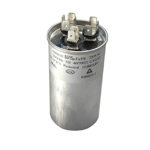 CBB65B Run Dual Capacitor 250VAC 250V AC 55/15Uf 55+15Uf 55MFD+15MFD 40/70/21 C.