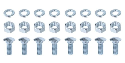 Front Rear Bumper Bolts Kit Capped Round Head Compatible 7/16-1.25 UNC, Zinc
