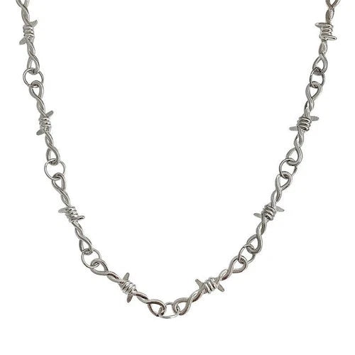 Unisex Gothic Thorns Choker Necklace for Men Women Personalized Punk Hip Hop ...