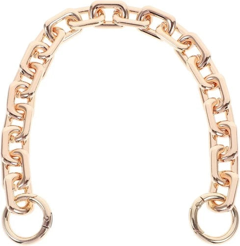 Light Golden Bag Chain Chunky Bag Strap Short Bag Purse Strap Handle with Lobste