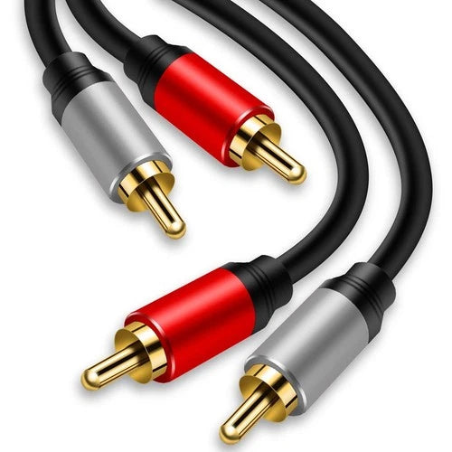 2RCA to 2RCA Cable 3Ft, Gold-Plated 2 RCA Male to 2 RCA Male Stereo Audio Cable