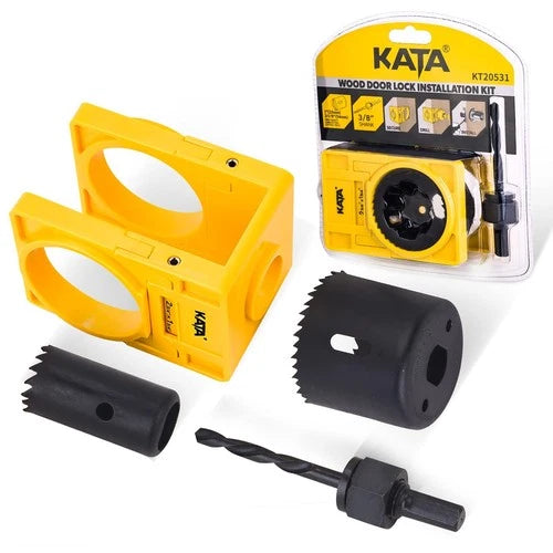 DOOR ENTRY LOCK INSTALLATION JIG DRILLING DRILL BIT GUIDE SET KIT TOOL HOLE