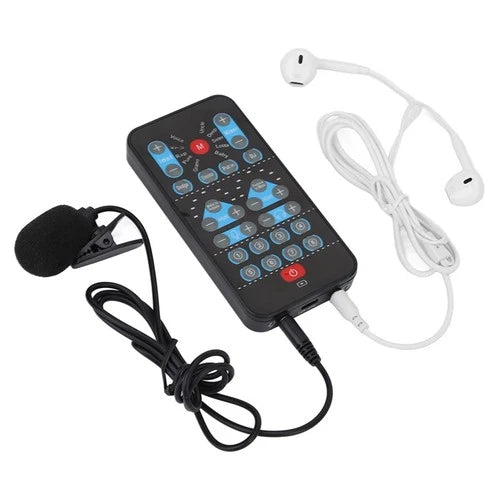 Voice Changer, Portable Mini Changer Device Handheld Sound Card 8...