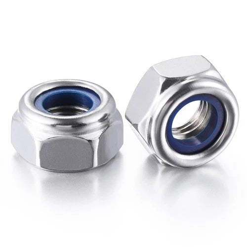 100 PCS M12 Self Clinching Nuts, 304 Stainless Steel, Nylon Insert Hex Lock