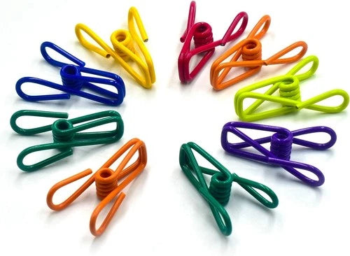 Chip Clips, Pvc-Coated Steel Clip for Food Package, Chips Bag, Pack of 16 2 in.
