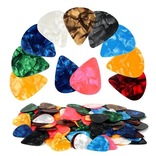 120 Pcs Colorful Guitar Picks, 3 Different Thickness Celluloid Guitar Pick