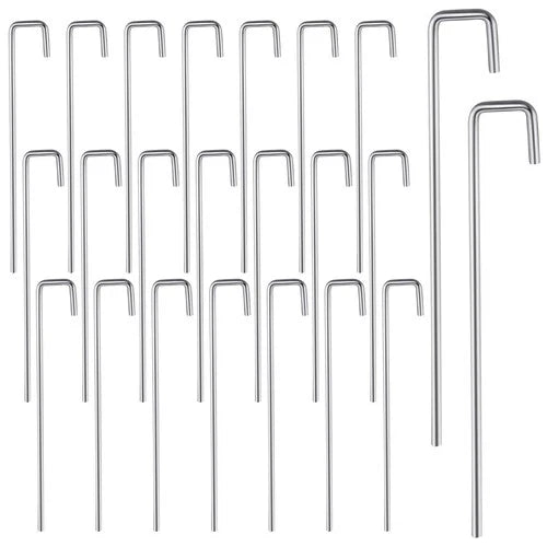 20PCS Table Tennis Net J Pin Replacement Aluminum Clip Insert for Nets