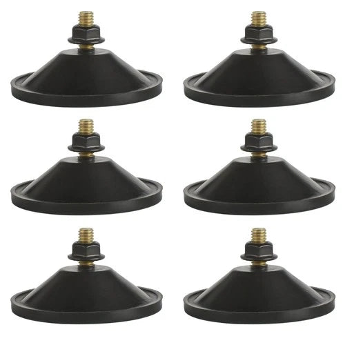 6 Pcs Strong Thickened Sucker Suction Cup Clear PVC Sucker Pads with M6 X 14 Thr