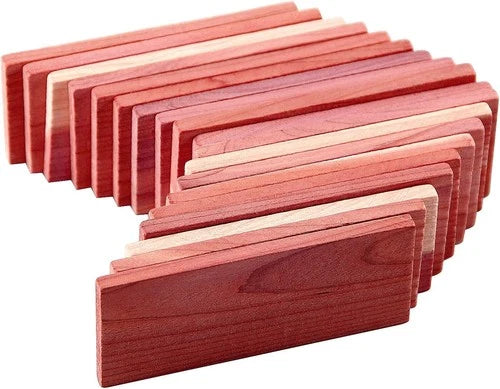 Cedar Space Cedar Blocks for Clothes Storage, 16 PCS Cedar Chips Wood Plank | 10